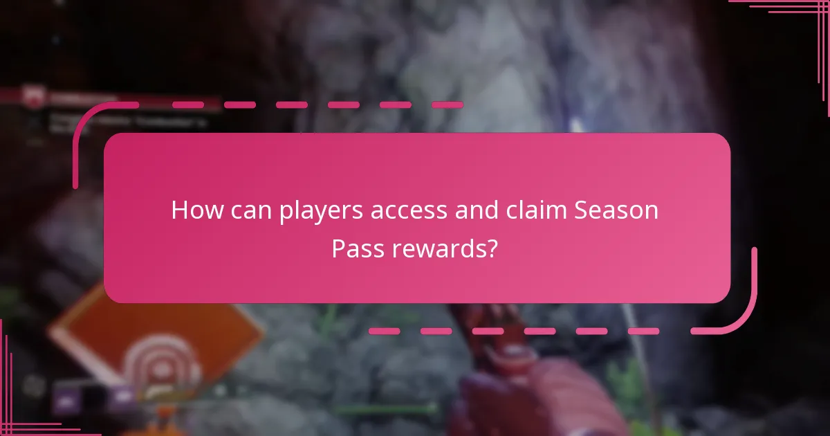 How can players access and claim Season Pass rewards?